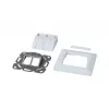 SYNERGY21 Keystone-Modulträger Unterputz für 2xTP-Modul Reinweiß Rund S216330V3