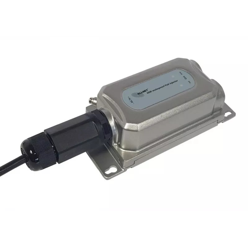 ALLNET Outdoor PoE-Injektor IP67 IEEE 802.3bt 60W Metallgehäuse ALL-PI2013Ov2BT60