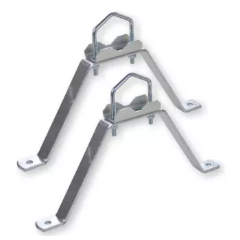 WEIß MHZ2060 Wandhalterungsset Stahl 20 cm Weiß (39062)