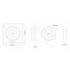 MiBoxer K3-W 2,4GHz Dual White LED-Fernbedienung mit drehendem Touch-Rad