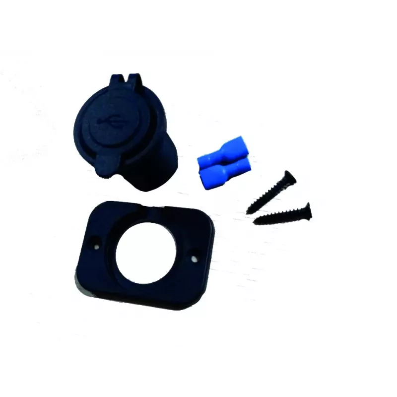 IWH USB-Einbau-Ladebuchse 12/24V, 2,1A, 1x USB-A, Panelmontage 019004