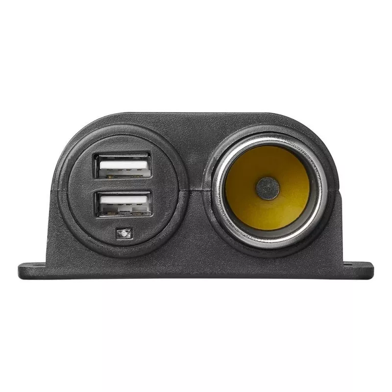 IWH 12/24V Kfz-Steckdose mit 2 USB-Anschlüssen, 4,2A Gesamtausgang (019010)