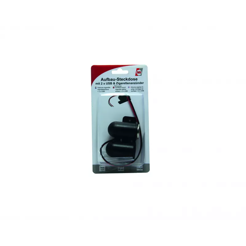 IWH 12/24V Kfz-Steckdose mit 2 USB-Anschlüssen, 4,2A Gesamtausgang (019010)