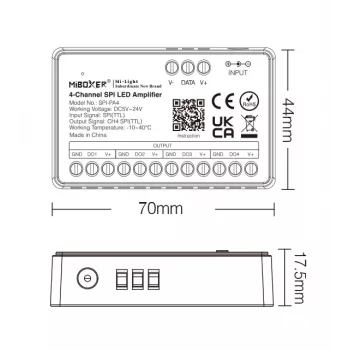 Synergy 21 Pixel LED Controller SPI-Serie 4-Kanal Verstärker/Repeater (SPI-PA4)