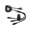 IWH Dual USB Kfz-Ladegerät 3-in-1 12/24V 3,4A Schwarz (19061)