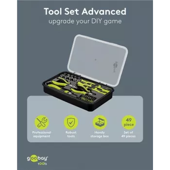 Goobay Advanced 49-teiliges Präzisionswerkzeug-Set für Elektronikreparatur 77846