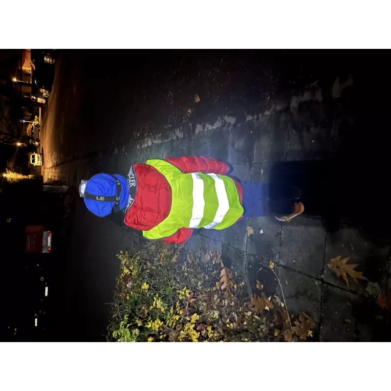 IWH 453502 Kinder-Warnweste EN 1150, fluoreszierendes Gelb, Klettverschluss, Unisex