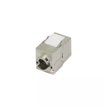 SYNERGY21 S216338V2 CAT6A geschirmter Keystone Jack, werkzeugfrei, Slim-line, RJ45, 500 MHz