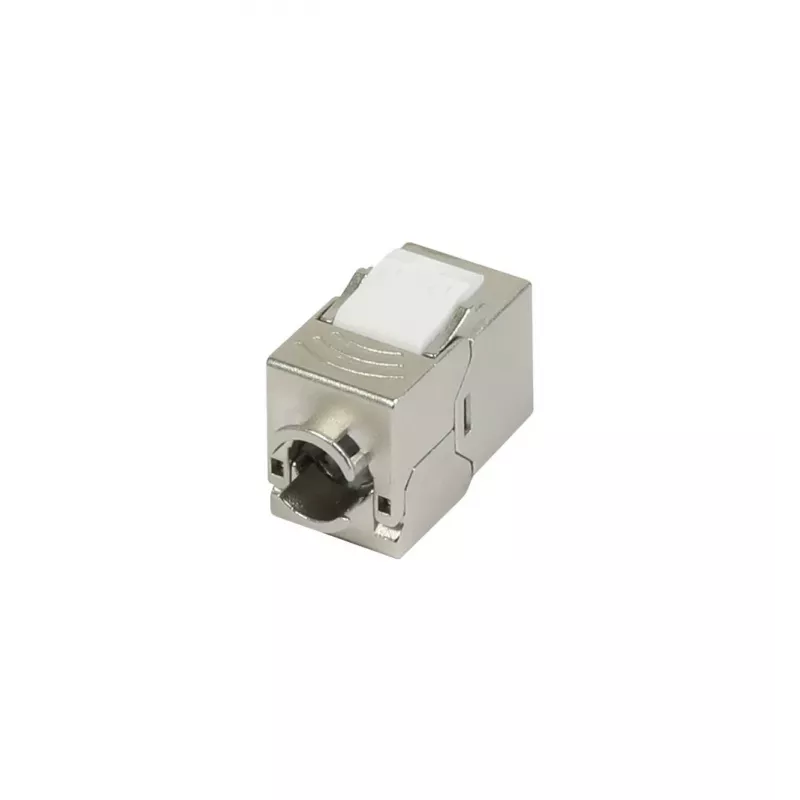 SYNERGY21 S216338V2 CAT6A geschirmter Keystone Jack, werkzeugfrei, Slim-line, RJ45, 500 MHz