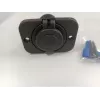 IWH Unterputz-12/24V-DC-Steckdose, max. 20A, Zigarettenanzünder-Typ, Schwarz 19002