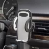 IWH 019260 360° drehbarer Auto-Lüftungs-Handyhalter für 53-95 mm Smartphones, Schwarz