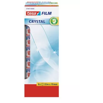 tesa 57947-00000-01 tesafilm® Transparentes Klebeband, 33 m x 19 mm, 8 Rollen
