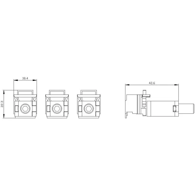 SIEMENS SENTRON 3VA Rahmenklemme 3er-Pack für 3VA1 100/160 MCCBs 3VA91530JA11