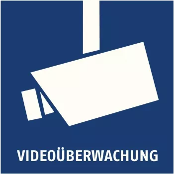 ABUS AU1500 Videoüberwachung Warnaufkleber 90 x 90 mm
