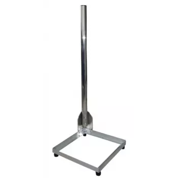 WEIß BS4040 Aluminium-Balkonständer 40x40 cm Basis, 1 m Mast, 48 mm Durchmesser 3040