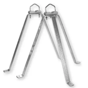 WEIß MHZ5060 Wandhalterungsset Stahl 50cm Weiß (39065)