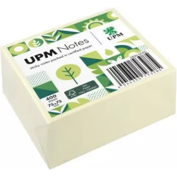 UPM Notes Haftnotizen 5820-01PG 75x75mm 400 Blatt Gelb