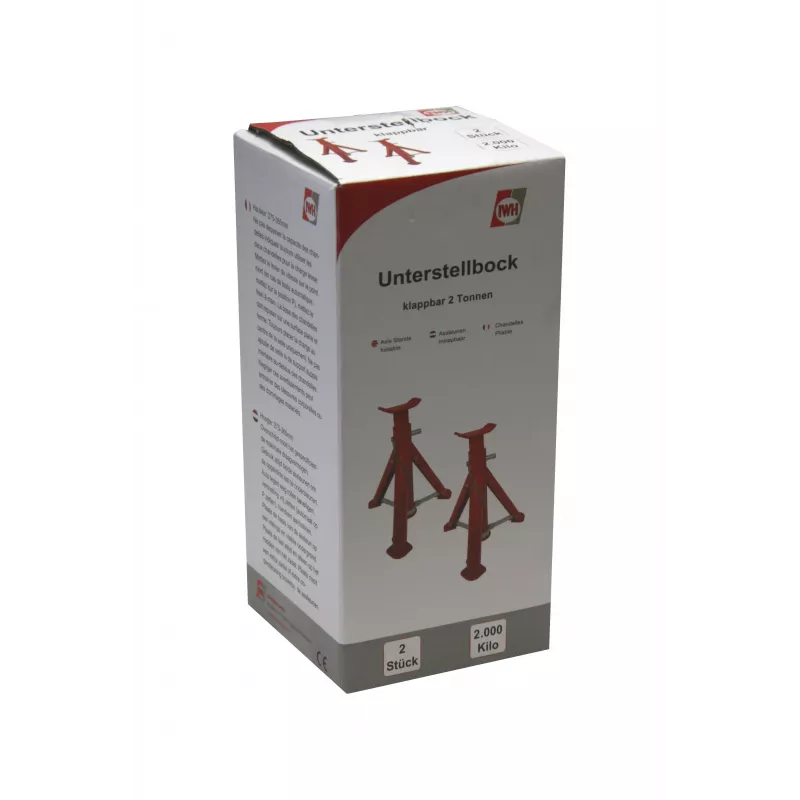 IWH Klappbarer Unterstellbock 2 Tonnen, Arbeitshöhe 27,5 - 36,5 cm 10899