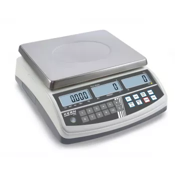 KERN CPB 30K0.5N Zählwaage, 30 kg Kapazität, 0,5 g Ablesbarkeit, Batterie- & Netzbetrieb