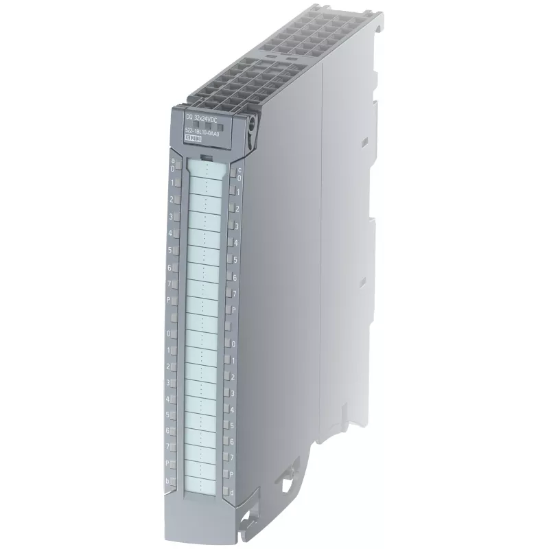 Siemens SIMATIC S7-1500 Digitalausgabemodul DQ 32x24VDC/0,5A, 32 Kanäle, Sourcing (PNP), Push-in-Frontstecker, Diagnose | 6ES75221BL100AA0