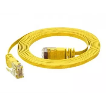 TECLINE Dätwyler Cat 6a S/FTP Patchkabel, PiMF, Gelb, 3,0 m, 10 Gbit/s, halogenfrei, Hirose TM31 Stecker 78003Y
