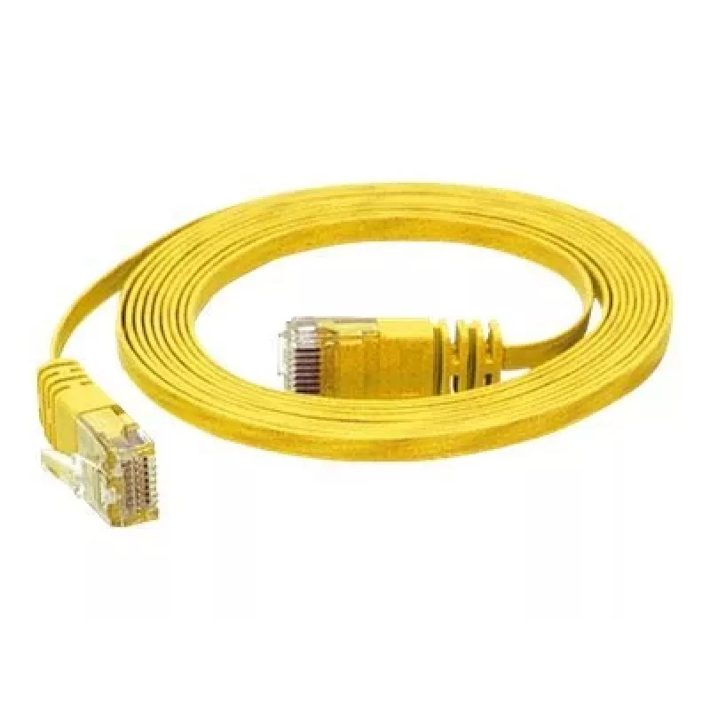 TECLINE Dätwyler Cat 6a S/FTP Patchkabel, PiMF, Gelb, 3,0 m, 10 Gbit/s, halogenfrei, Hirose TM31 Stecker 78003Y