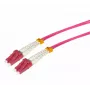 Tecline HD OM4 Multimode LWL-Patchkabel, LC Duplex auf LC Duplex, 50/125 µm, Heidekrautviolett, 25 m 798LL25