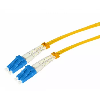 Tecline HD Singlemode OS2 Glasfaser-Patchkabel, LC Duplex auf LC Duplex, 0,5 m, Gelb 799LL00