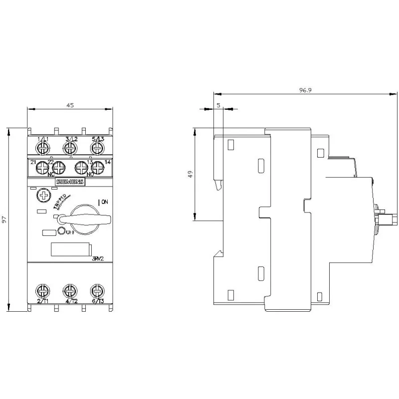 Siemens 3RV2021-1EA15 Leistungsschalter