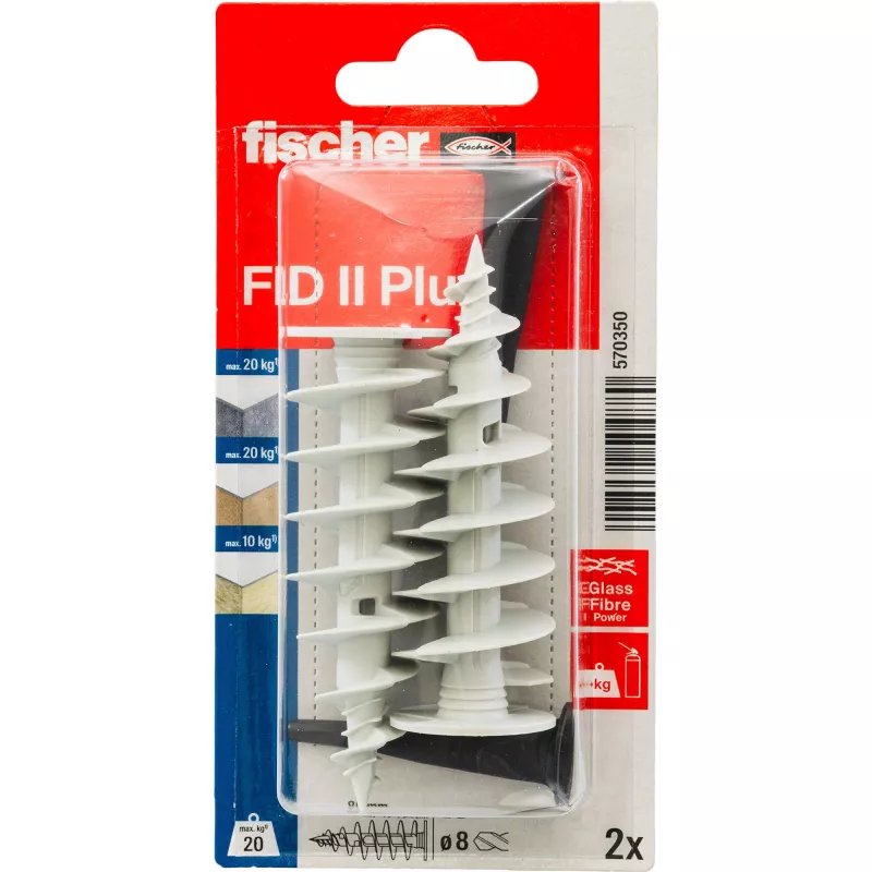 Fischer FID II Plus Dämmstoffdübel 80 mm, 2 Stück 570350