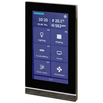 Siemens Touch Control TC5 5 Panel, Schwarz, Unterputz 205/22 (5WG12052AB22)