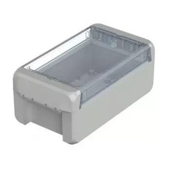 BOPLA Euromas II Wandgehäuse, Polycarbonat, Lichtgrau (RAL 7035), 60 x 80 x 151 mm, IP65, IK07 96023125
