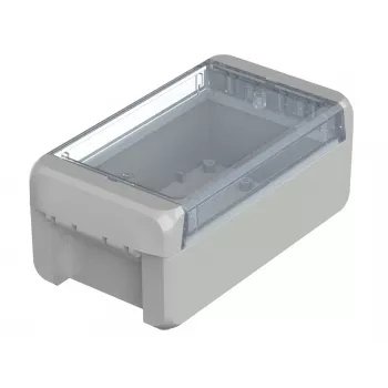 BOPLA Euromas II Wandgehäuse, Polycarbonat, Lichtgrau (RAL 7035), 60 x 80 x 151 mm, IP65, IK07 96023125