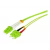 Tecline HD OM5 Glasfaser-Patchkabel, LC Duplex auf SC Duplex, 50/125 µm, Limettengrün, 10 m 796LS10