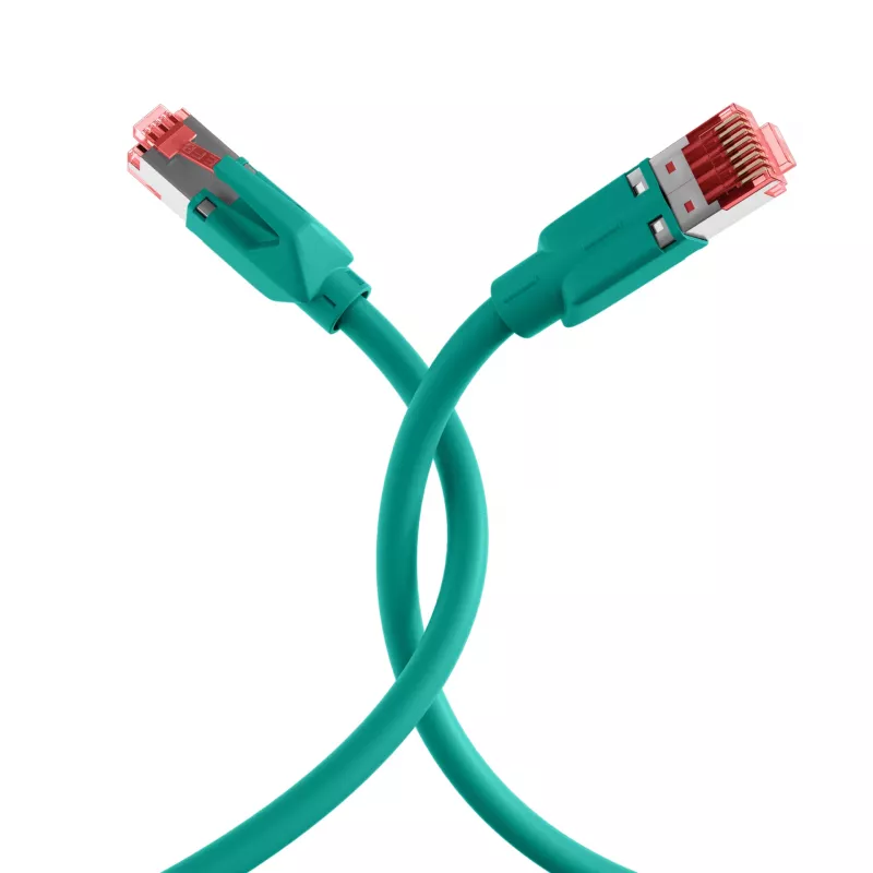 EFB-Elektronik Cat.6A S/FTP LSZH Patchkabel, RJ45, Grün, 25 m K8053.25