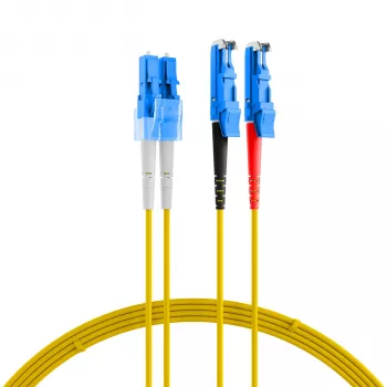 EFB-Elektronik Duplex Jumper LC-E2000 9/125µ OS2 LSZH Gelb 2,0mm 1m O0364.1
