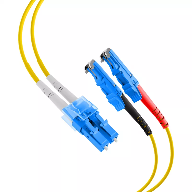 EFB-Elektronik Duplex Jumper LC-E2000 9/125µ OS2 LSZH Gelb 2,0mm 1m O0364.1