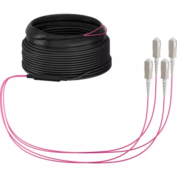 EFB Elektronik OM4 Multimode LWL-Trunk-Kabel, 4 Fasern, SC auf SC, 30 m, LSZH, Dca O8301S30OM4