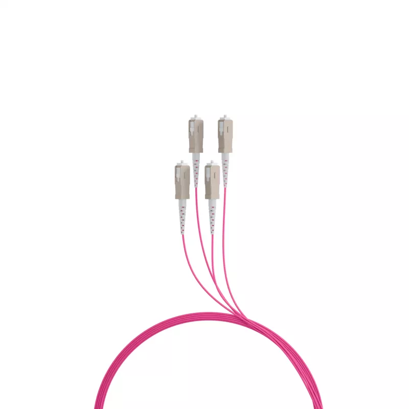 EFB Elektronik OM4 Multimode LWL-Trunk-Kabel, 4 Fasern, SC auf SC, 30 m, LSZH, Dca O8301S30OM4