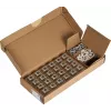 EFB E-20094-24 RJ45 Keystone Slimline/Shortbody Cat.6A Komponenten-zertifiziert Silber, 24 Stück