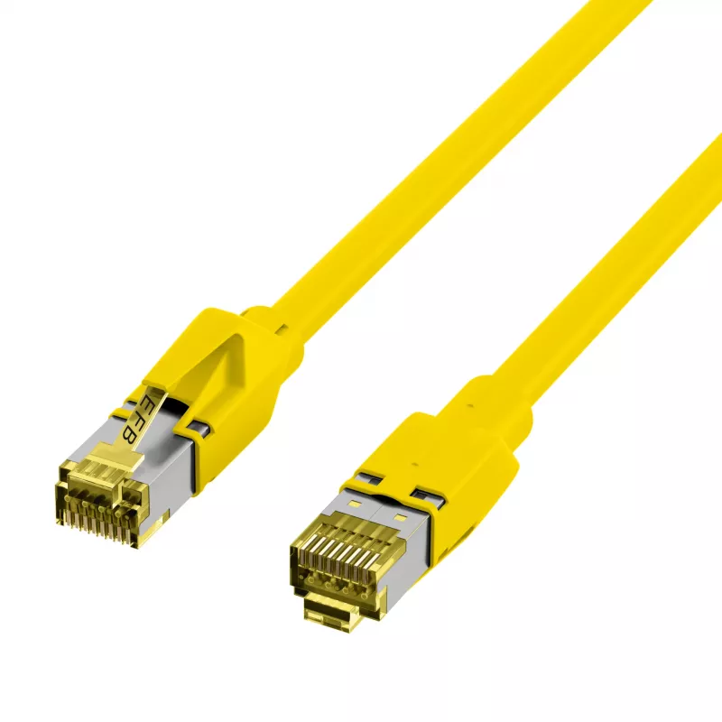 EFB Elektronik RJ45 Patchkabel Cat.6A S/FTP LSZH Gelb 0,15m (K8560GE.0,15)