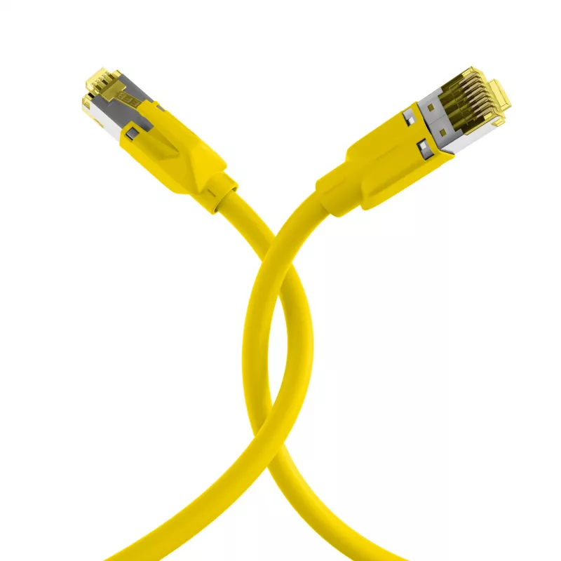 EFB Elektronik RJ45 Patchkabel Cat.6A S/FTP LSZH Gelb 0,15m (K8560GE.0,15)