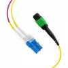EFB Elektronik MPOF12LCOS2-2 MPO-PLUS/APC(F)-LC Trunk-Kabel OS2 12 Fasern Typ B LSZH Gelb 2m