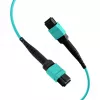 EFB Elektronik MPO-PLUS Buchse auf MPO-PLUS Buchse OM3 12-Faser Typ B LSZH Aqua Patchkabel, 10 m MPOF12MPOFOM3-10