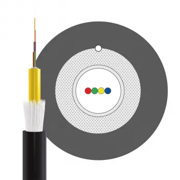 INFRALAN U-DQ(ZN)BH OM4 4G (1x4) Eca 3000N LSZH Schwarz Glasfaserkabel, 7,5mm 54504D2E-CPR