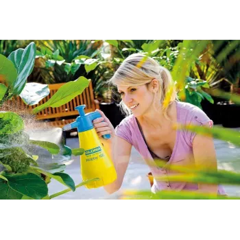 GLORIA Hobby 100 Handdrucksprüher 1,3 L Blau Gelb Kunststoff Messing/Kunststoff 3 bar 000015.0000