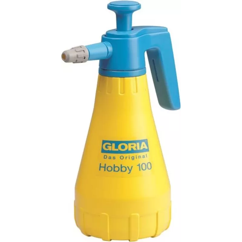 GLORIA Hobby 100 Handdrucksprüher 1,3 L Blau Gelb Kunststoff Messing/Kunststoff 3 bar 000015.0000