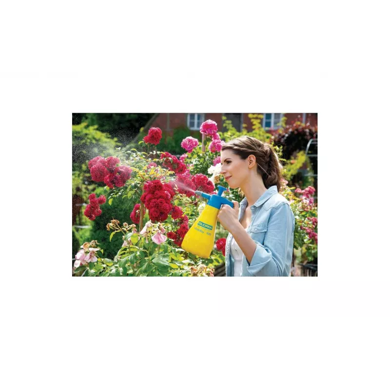GLORIA Hobby 100 Handdrucksprüher 1,3 L Blau Gelb Kunststoff Messing/Kunststoff 3 bar 000015.0000