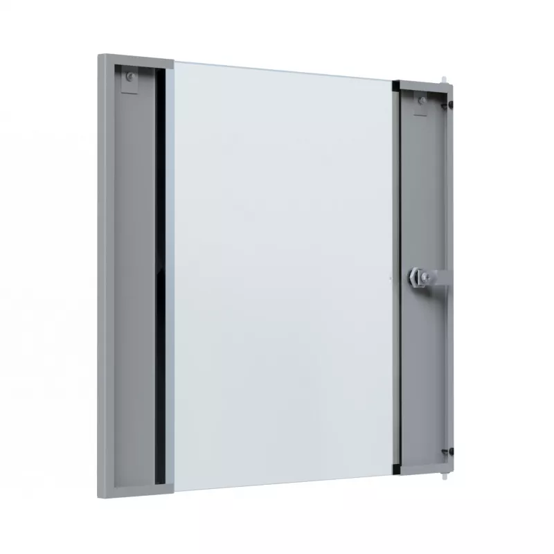 EFB Elektronik Glastür für X-Rack Wandgehäuse 12U Grau RAL 7035 (WGX-TUR12GR.G)