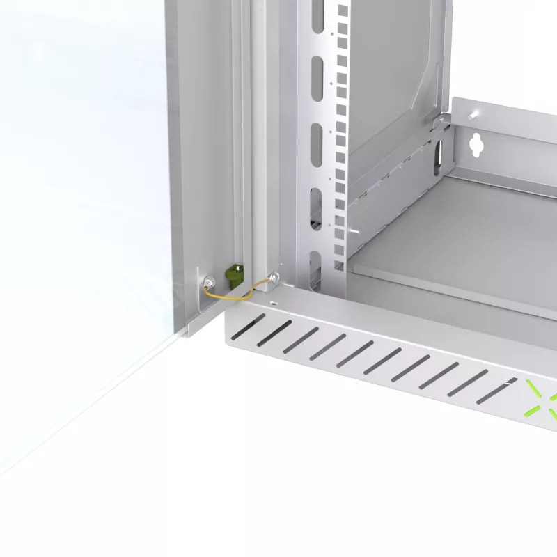 EFB Elektronik Glastür für X-Rack Wandgehäuse 12U Grau RAL 7035 (WGX-TUR12GR.G)